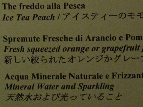 ���{�ꂪ�ʔ������j���[ �i�z�e���̃o�[���ɂāj(�t�B�����c�F �z�e�� ���f�B�e���l�I)